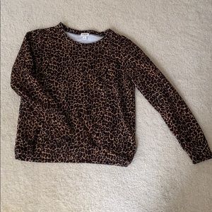 Cheetah Print Crewneck Sweatshirt